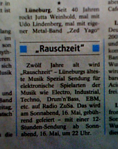 Die LZ über die RZ