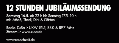 Flyer 12Jahre 12Stunden Jubiläumssendung - Rückseite